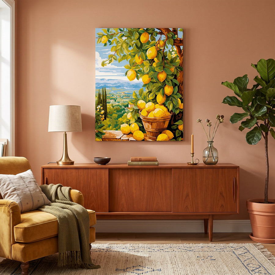 Récolte de citrons | Peinture par numéro