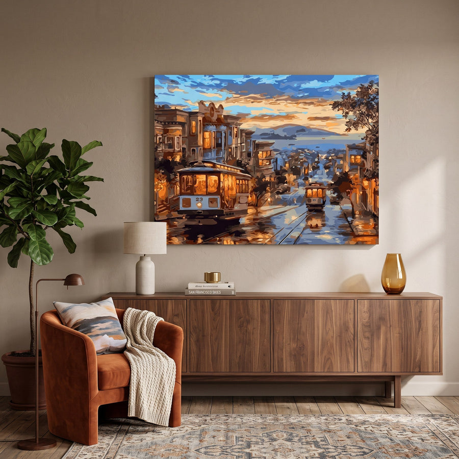 San Francisco au Crépuscule | Peinture par numéro