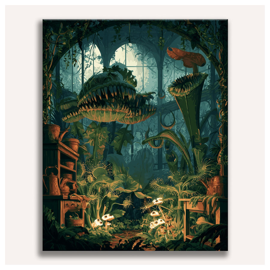Serre des Plantes Carnivores | Peinture par numéro