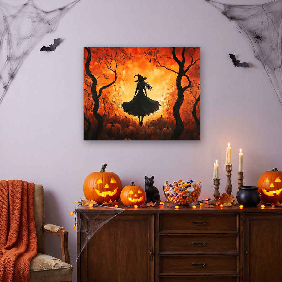 Sorcière au Crépuscule | Peinture par numéro