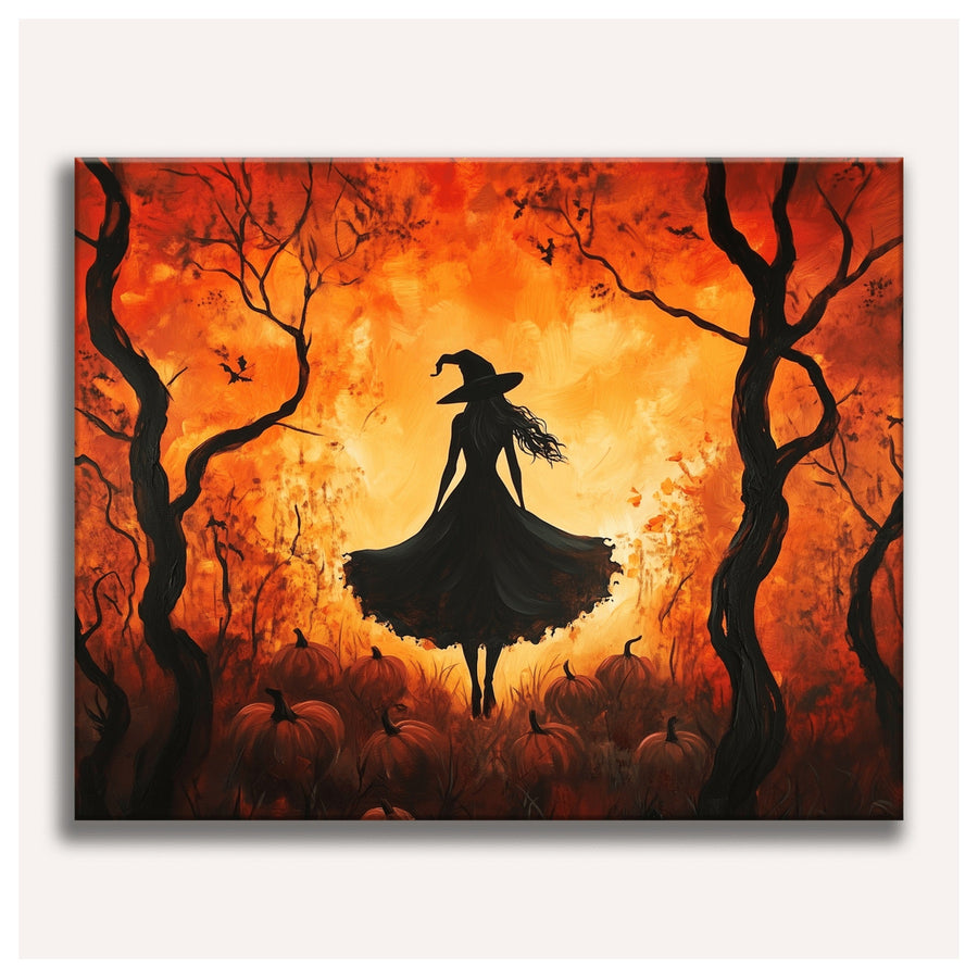 Sorcière au Crépuscule | Peinture par numéro