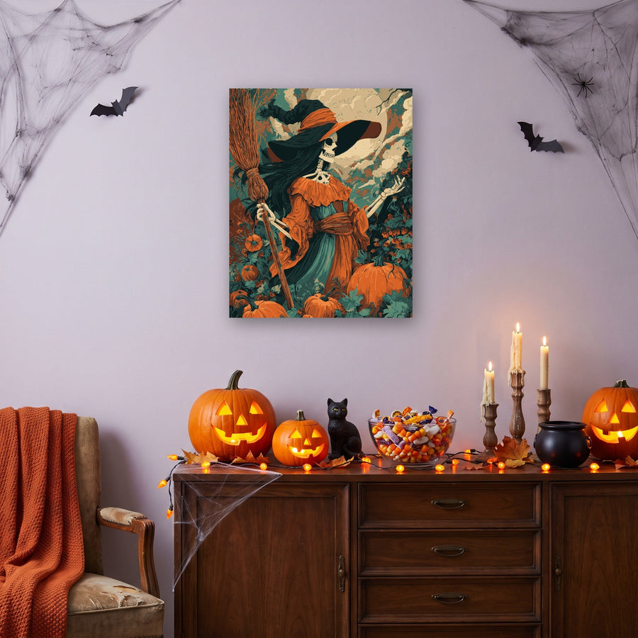Sorcière d'Automne | Peinture par numéro