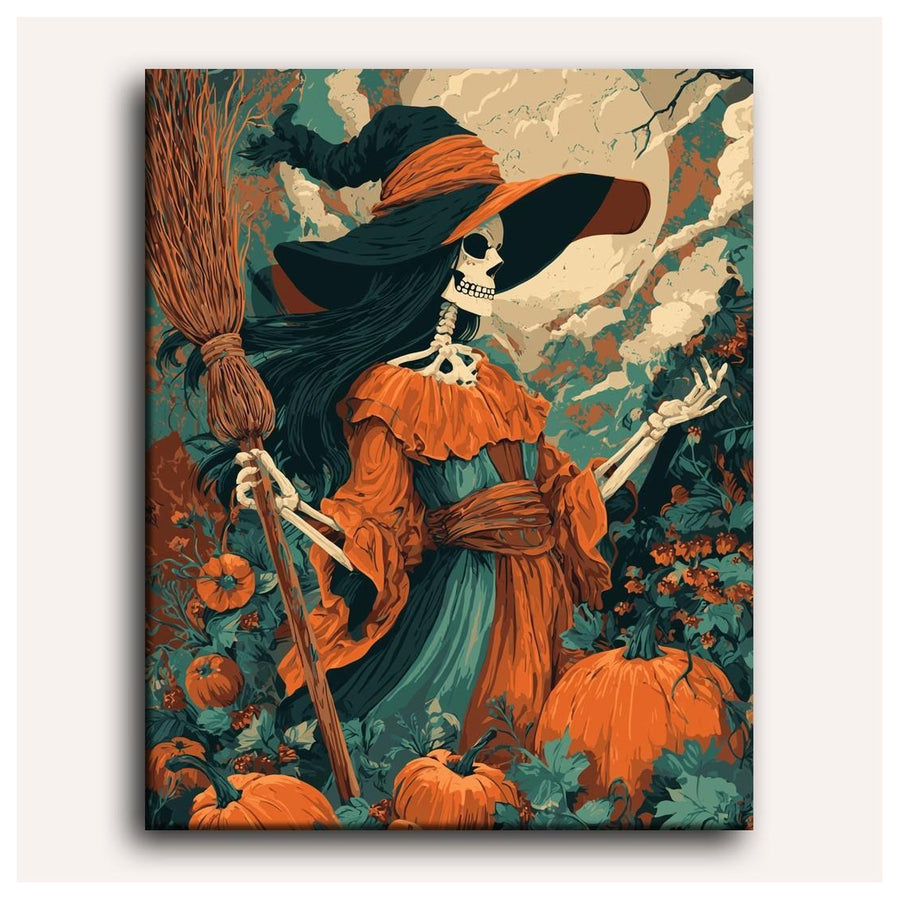 Sorcière d'Automne | Peinture par numéro