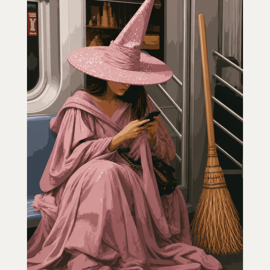 Sorcière dans le Métro | Peinture par numéro