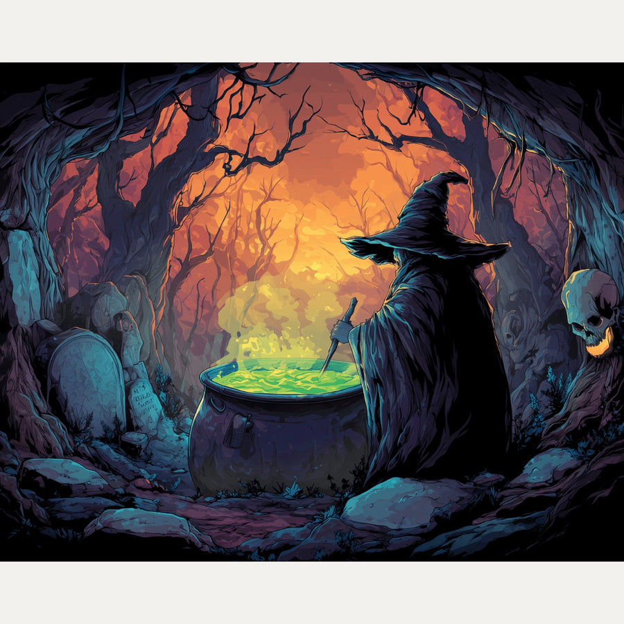 Sorcière de la Clairière | Peinture par numéro