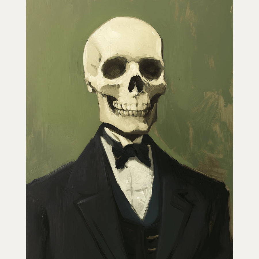 Squelette en Smoking | Peinture par numéro