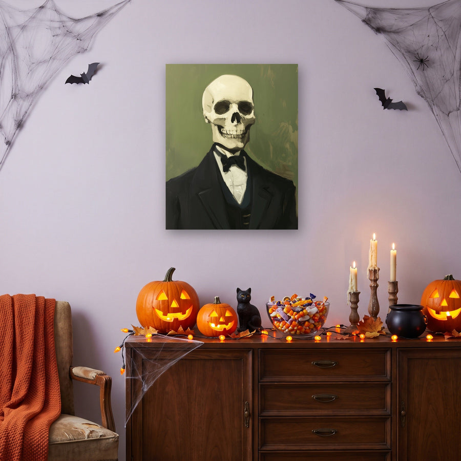 Squelette en Smoking | Peinture par numéro