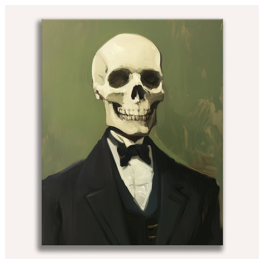 Squelette en Smoking | Peinture par numéro
