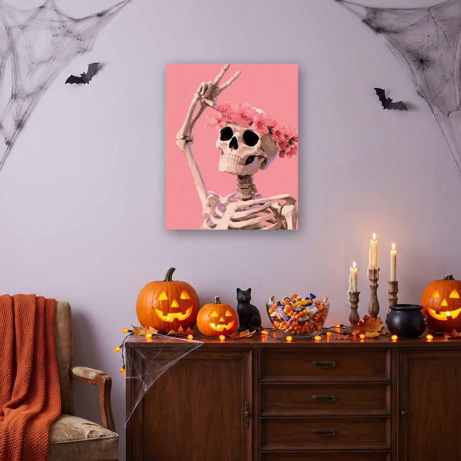 Squelette Hippie | Peinture par numéro