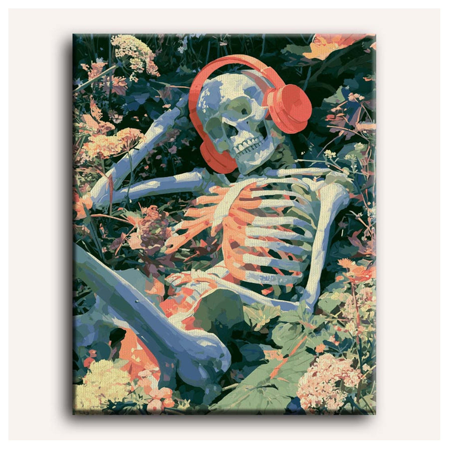 Squelette Mélomane | Peinture par numéro