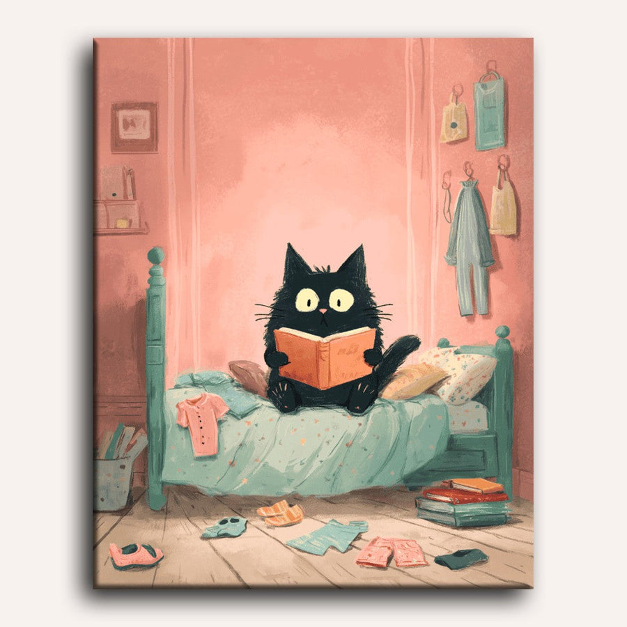 Chat dans la Chambre | Peinture par numéro
