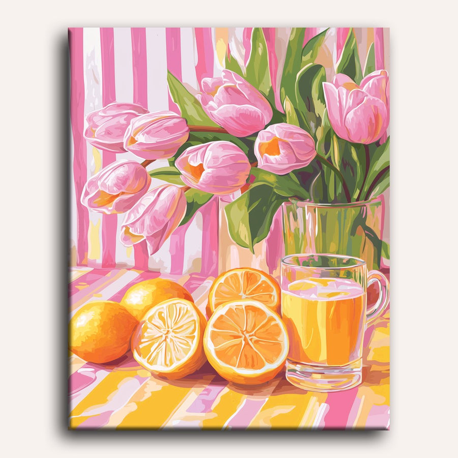 Tulipes Éclatantes | Peinture par numéro