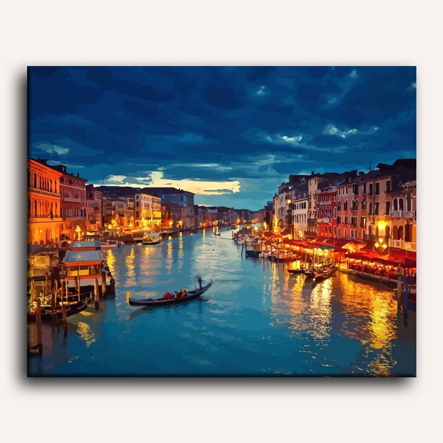 Venise Nocturne | Peinture par numéro