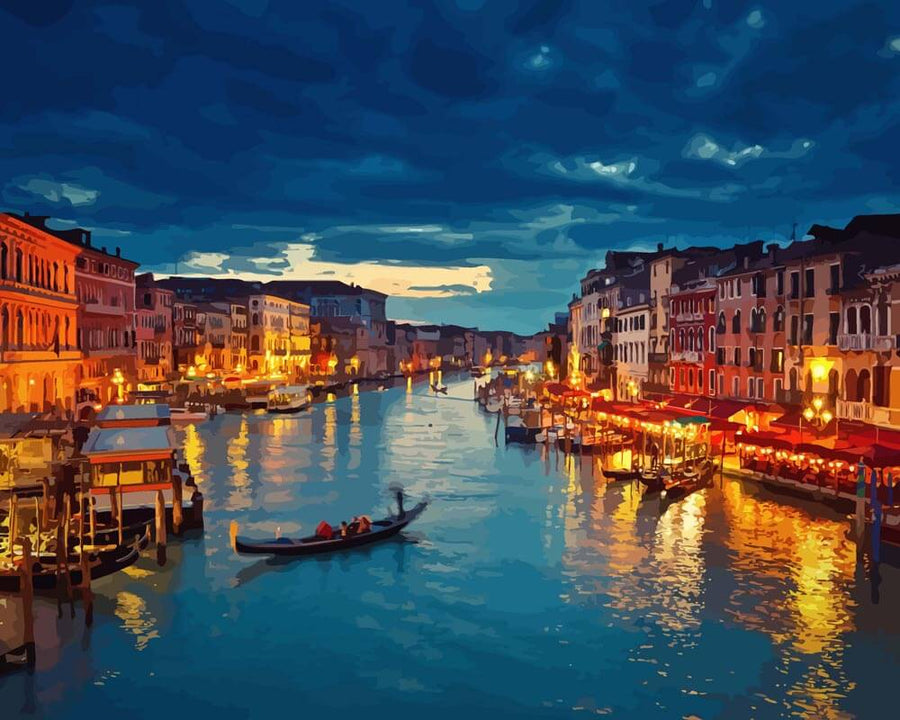 Venise Nocturne | Peinture par numéro