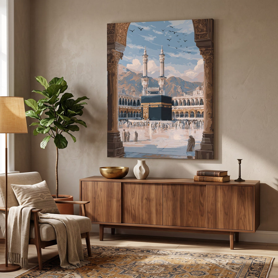 Vers la Kaaba | Peinture par numéro