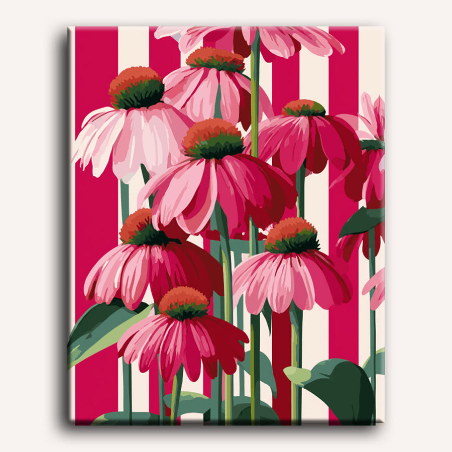Fleurs Verticales | Peinture par numéro