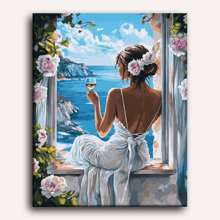 Vin et Vagues | Peinture par numéro