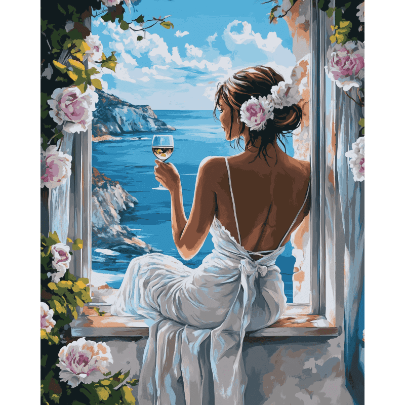Vin et Vagues | Peinture par numéro